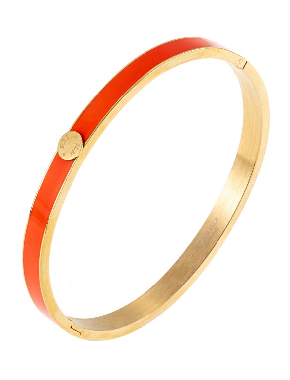 By Jolima Palermo bangle orange guldpläterat stål