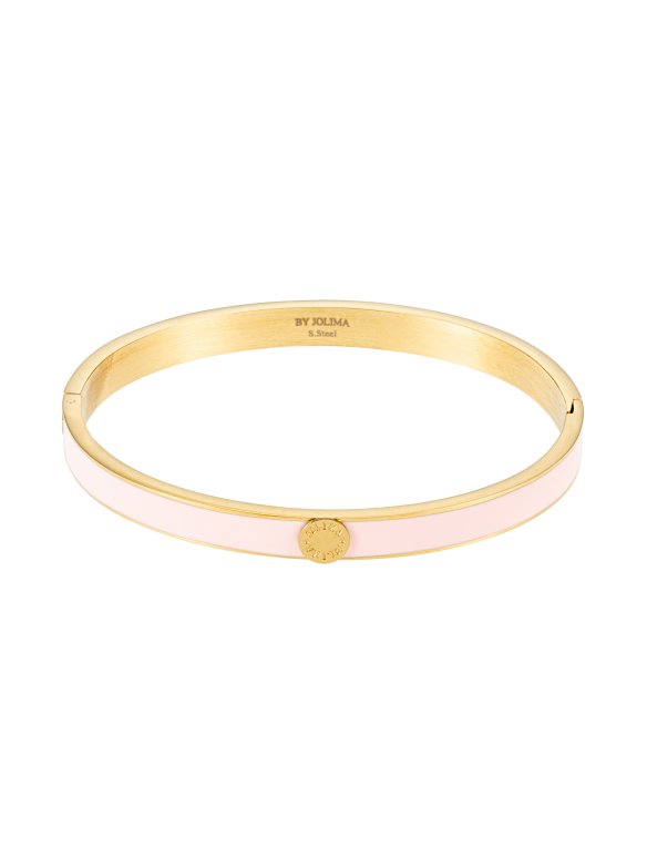 By Jolima Palermo bangle rosa guldpläterat stål