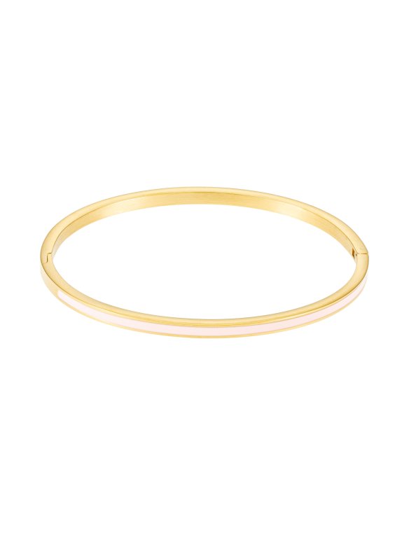 By Jolima Poppy mini bangle rosa guldpläterat stål