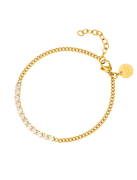 By Jolima Shine armband guldpläterat stål