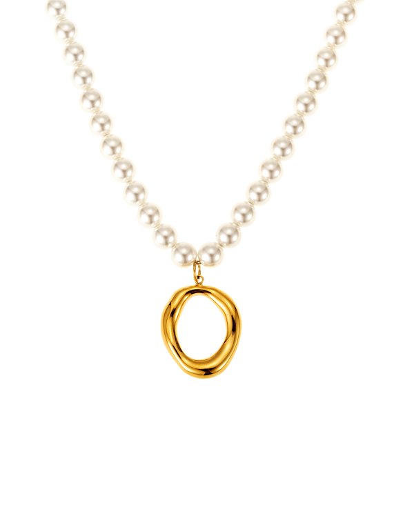 By Jolima Halo pearl halsband