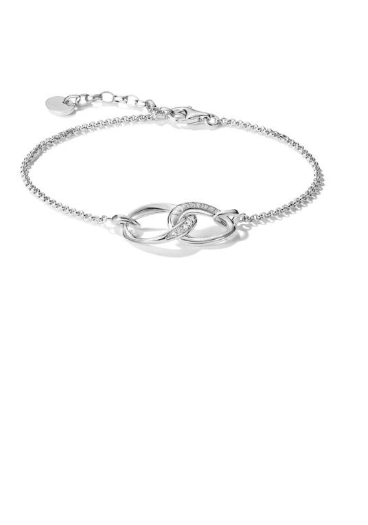 Thomas Sabo Together armband med vit zirkonia återvunnet sterling silver