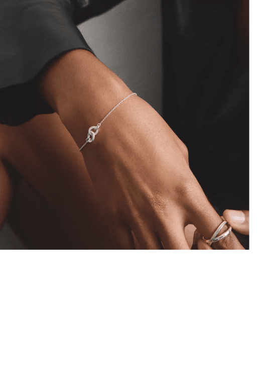Thomas Sabo Together armband med vit zirkonia återvunnet sterling Silver