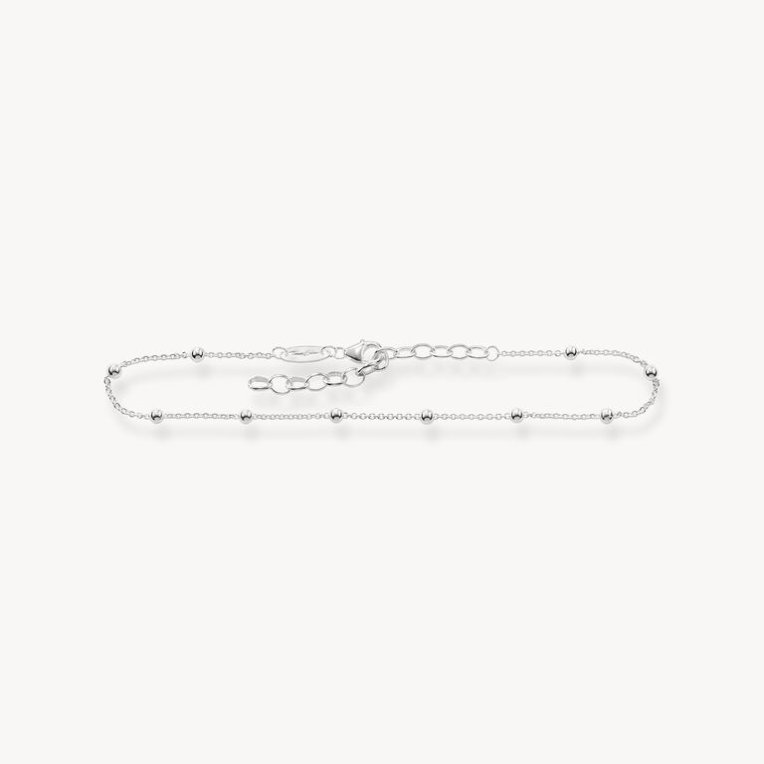 Thomas Sabo Ankelkedja med kulor 22-27cm silver