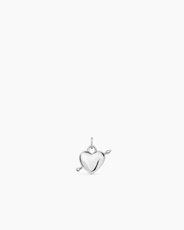 ANI Heart Arrow Charm silver