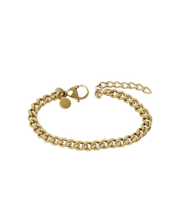Arock Young Theo armband guldpläterad stål 5mm 14cm+6