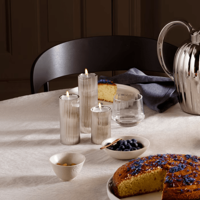 Georg Jensen Bernadotte ljusstakar 3 pack small, medium och large