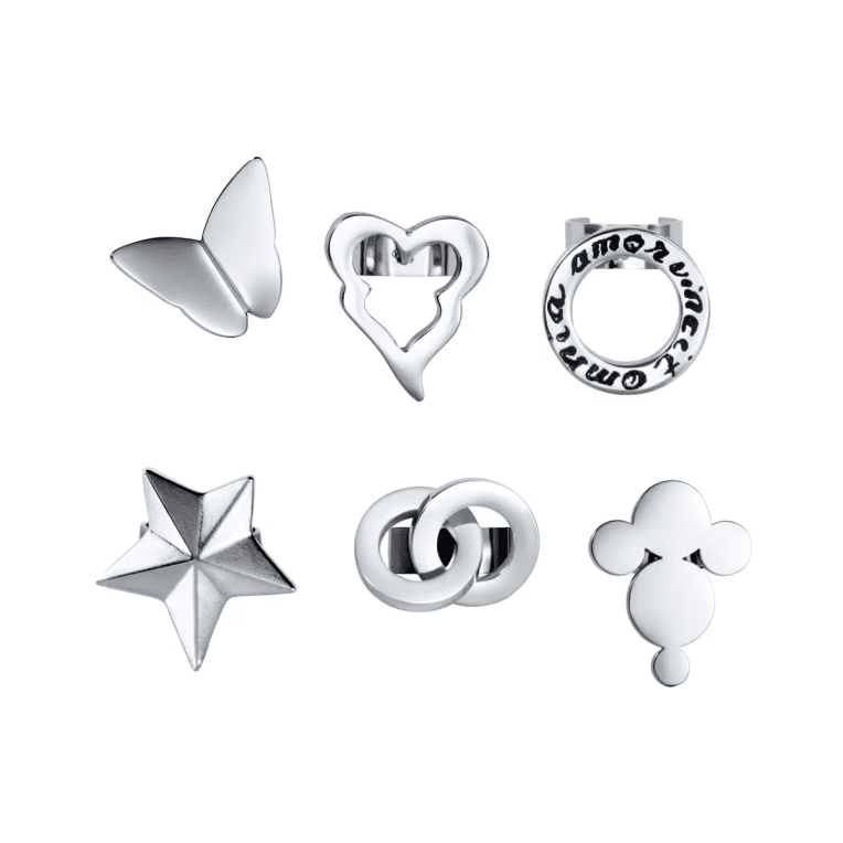 Efva Attling Symbols clips - 6 pack stål