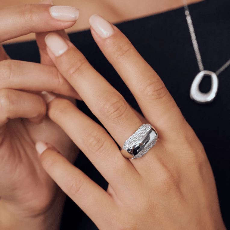 Sif Jakobs Borsa ring silver med cz