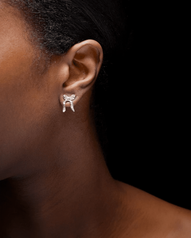 Maria Nilsdotter Bow örhänge silver