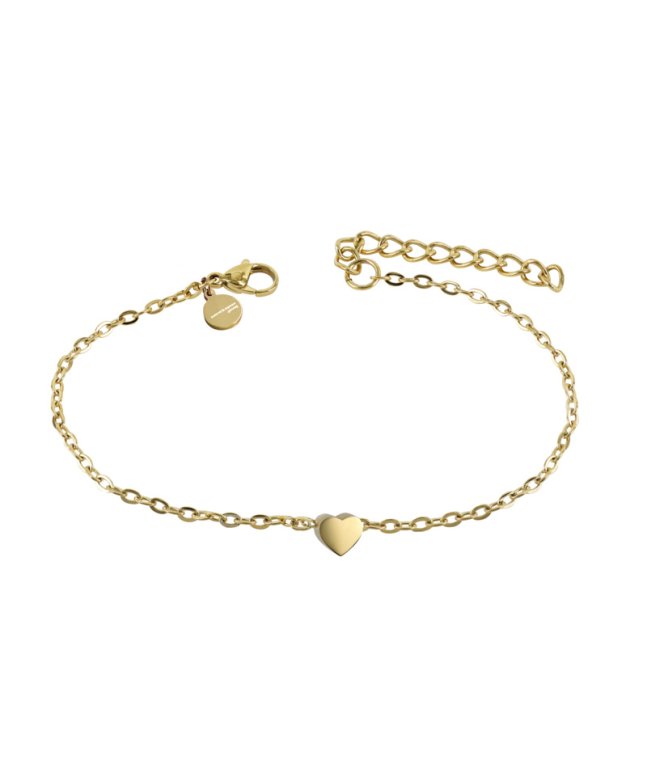 Astris&Agnes Young Maja armband guldpläterad stål 14+4cm