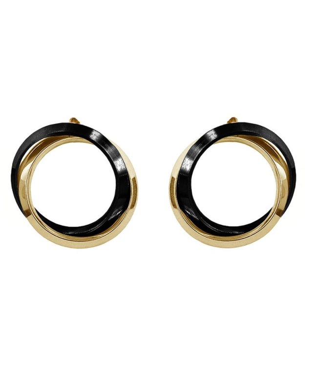 Astrid&Agnes Carolin örhänge guld/svart