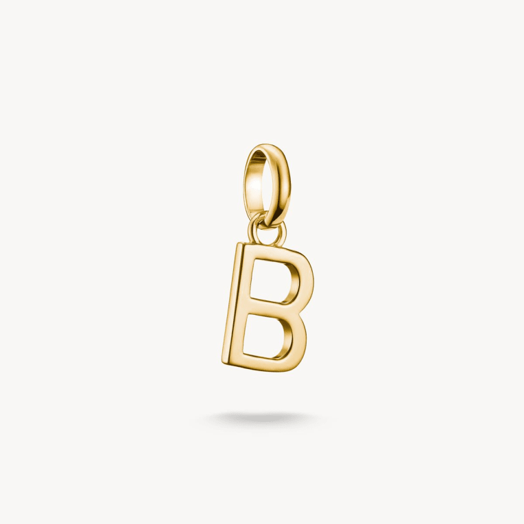 Thomas Sabo Charm-hängsmycke bokstaven B Connect guldpläterad