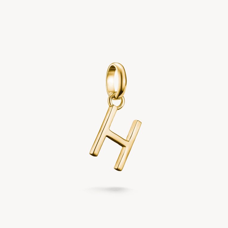Thomas Sabo Charm-hängsmycke bokstaven H Connect guldpläterad