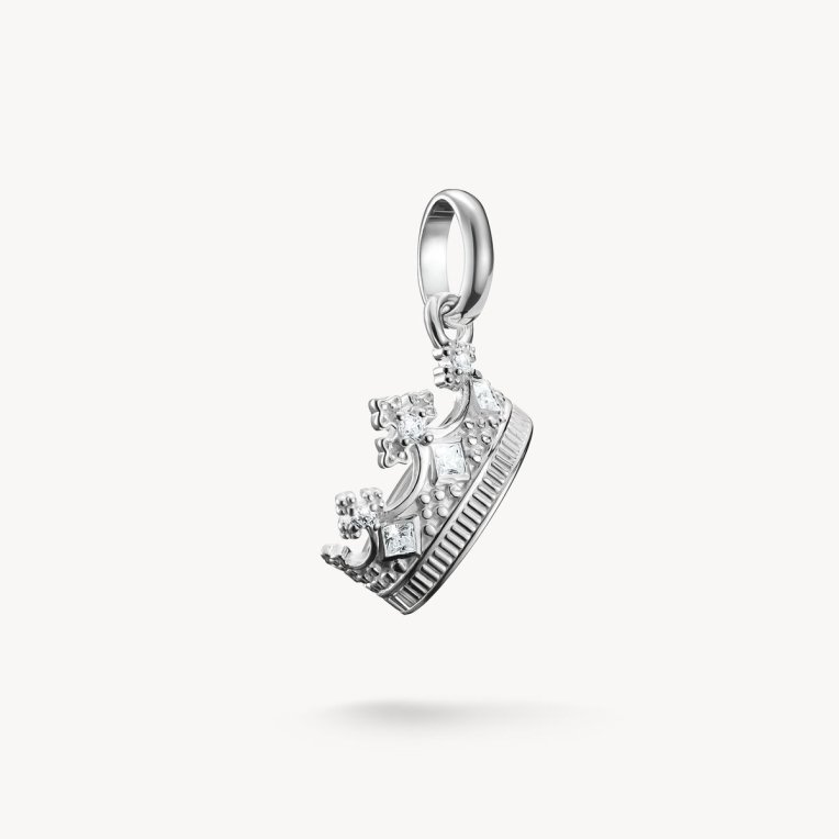 Thomas Sabo Charm hängsmycke krona med stenar connect silver