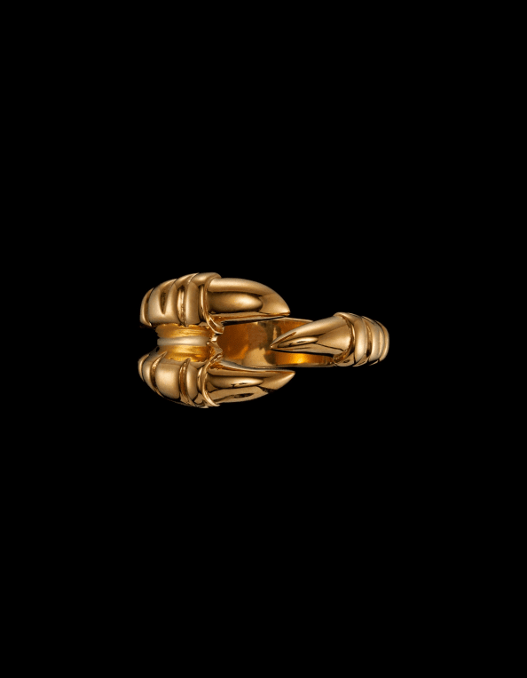 Maria Nilsdotter Claw ring guldpläterat silver