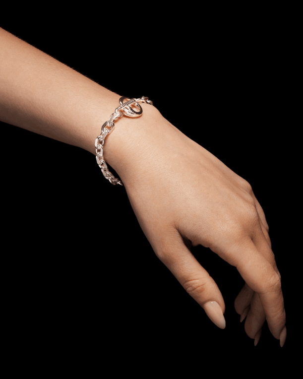 Maria Nilsdotter Claw Knife Edge armband silver