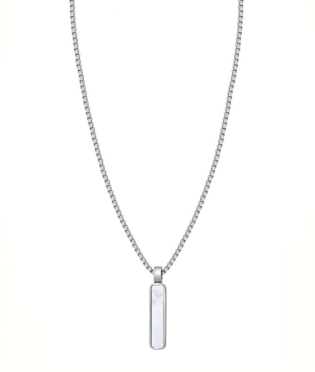 Arock Cole halsband stål/pärlemor