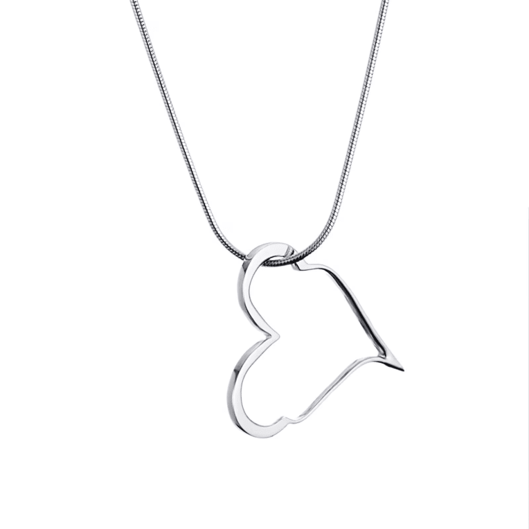 Efva Attling Crazy Heart halsband silver 45cm