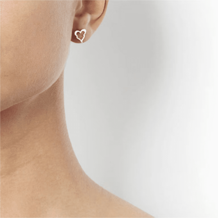 Efva Attling Crazy Heart örhänge silver