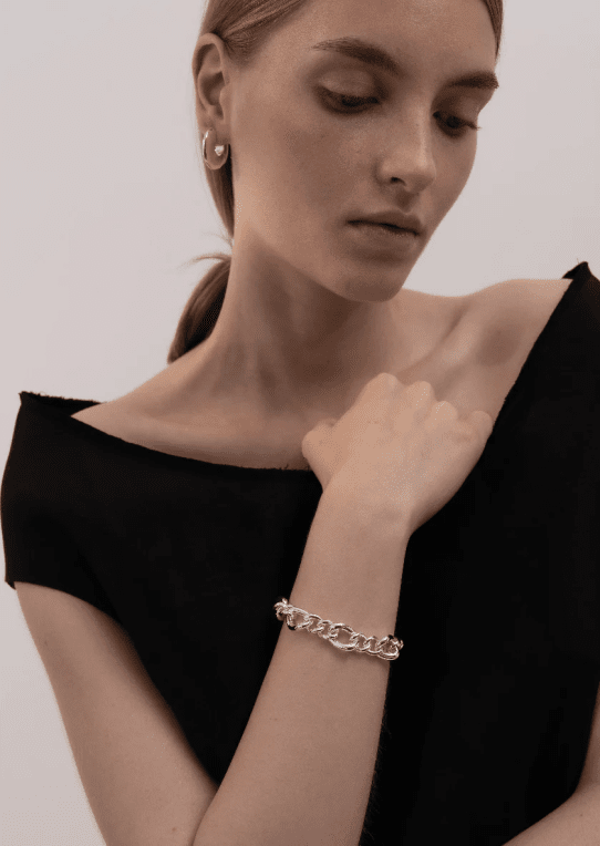 Skultuna Cuba Chain bracelet silverplated