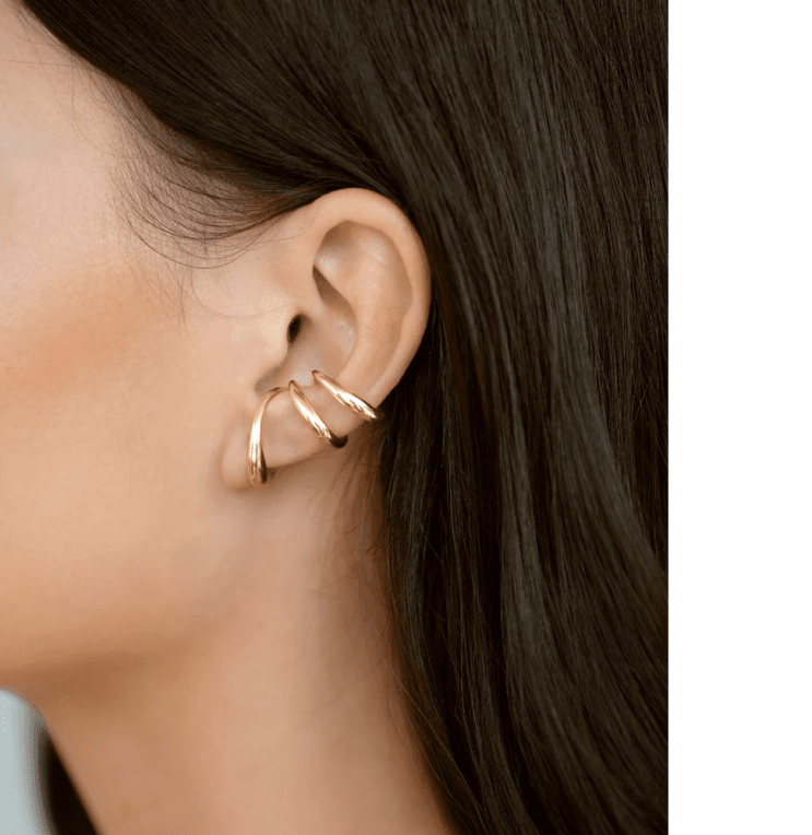 By Sofia Wistam Förälskad cuff höger guldpläterad mässing