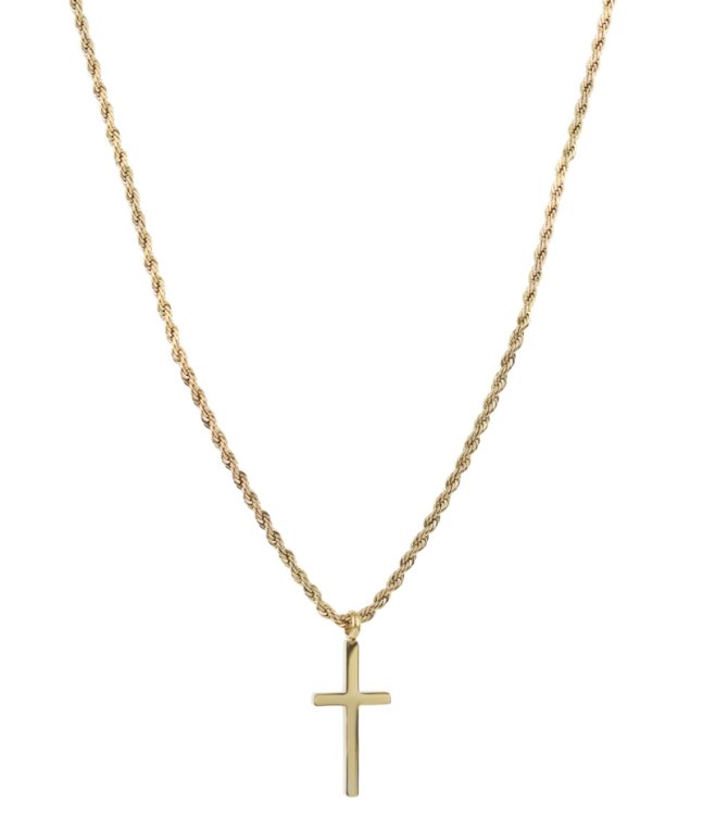 Arock Terry cross halsband guldpläterat stål