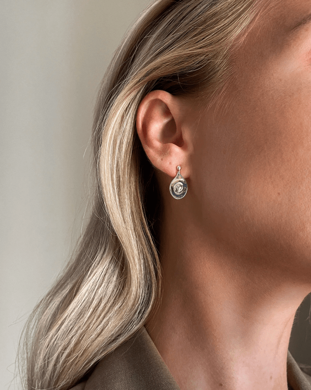 Drakenberg/Sjölin Elm small örhänge silver