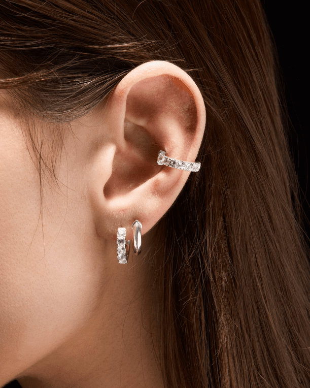 Maria Nilsdotter Eternity Hoop klar kvarts silver