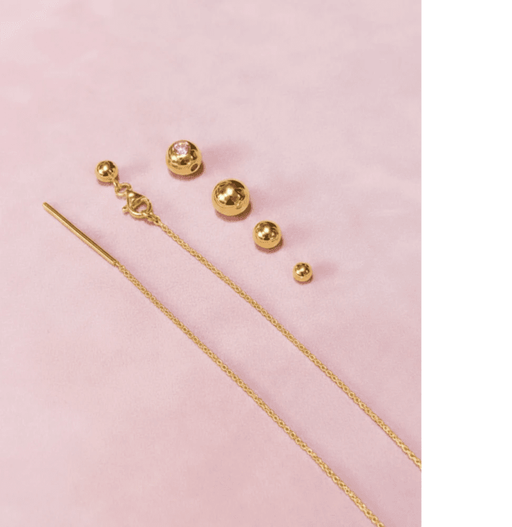 By Sofia Wistam Family halsband guldpläterad mässing