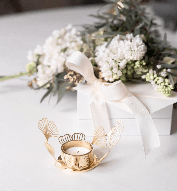 Skultuna BK FLWR ljusstake mässing 