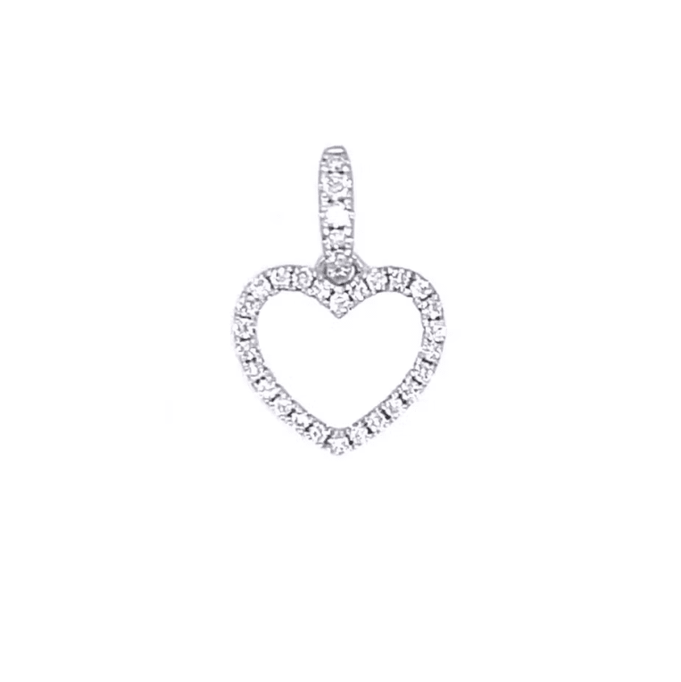 Catwalk Hänge vg Hjärta m dia 32st 0,14ct w/si