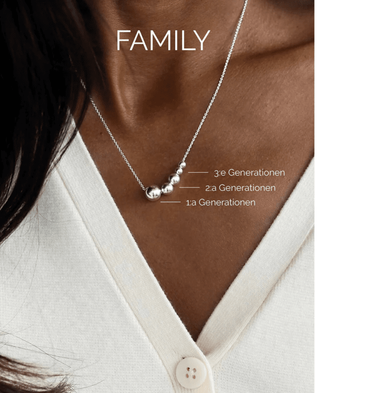 By Sofia Wistam Family kula med cz 1:a generationen silver