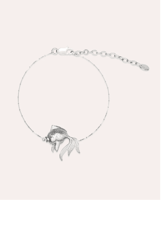 By Sofia Wistam Ocean Muse Goldfish armband silver