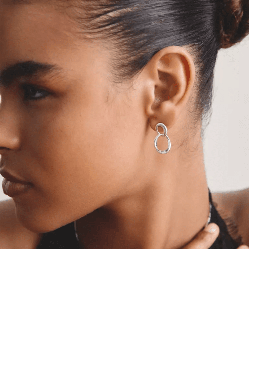 Thomas Sabo Together örhängen med vit zirkonia återvunnet sterling silver