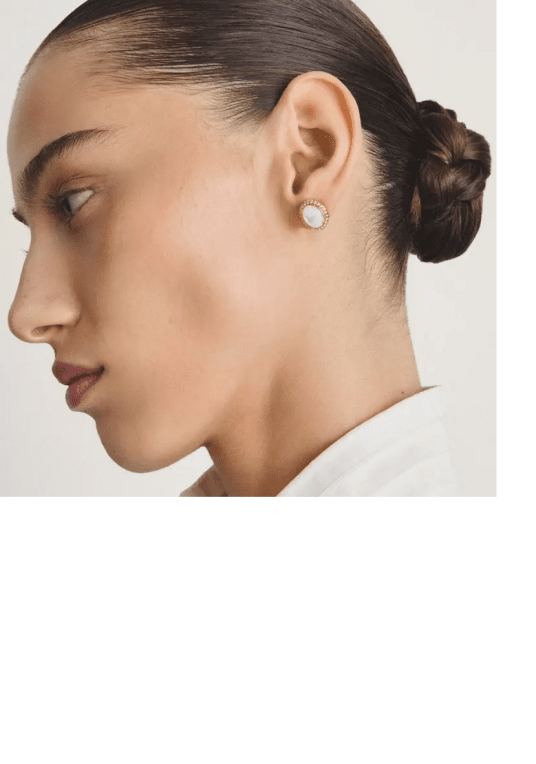 Thomas Sabo Örhänge pärlemor med vit zirkonia Premiumlegering, 18k guldplä