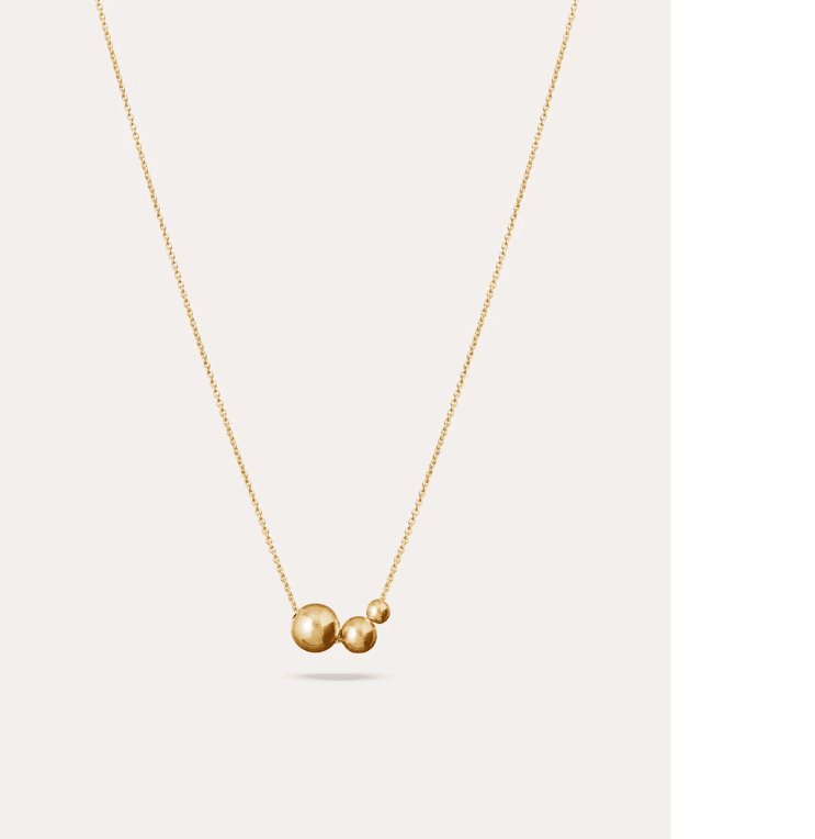 By Sofia Wistam Family halsband guldpläterad mässing