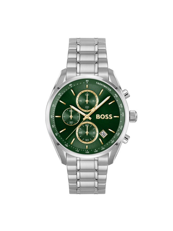 Boss Grand Prix 40 herrklocka stål/grön