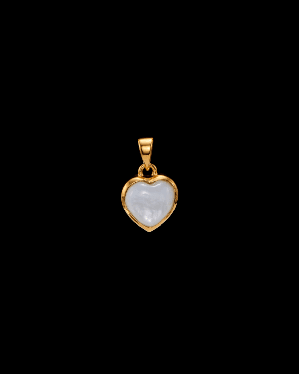 Maria Nilsdotter Charmed Heart guldpläterat silver Mother of pearl