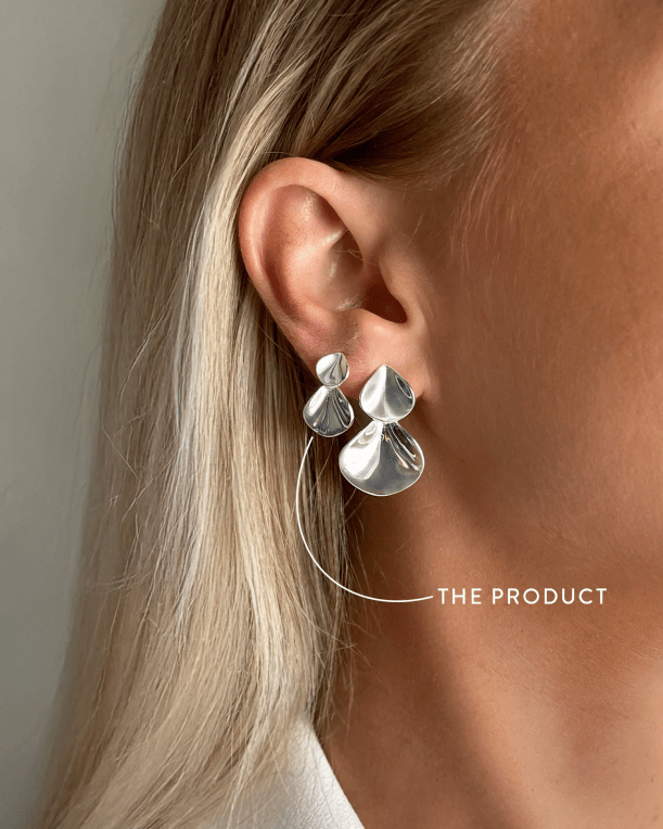 Drakenberg/Sjölin Hortensia small örhänge silver