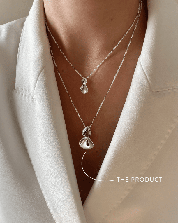 Drakenberg/Sjölin Hortensia halsband silver