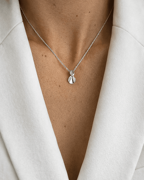 Drakenberg Sjölin Hortensia drop halsband silver