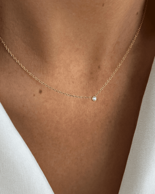 Drakenberg/Sjölin Hope single halsband diamant 0,075 ct, VS1, H Weeselton 18 k