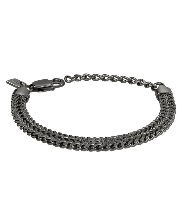 Arock Iggy dubbel armband gun metal 19cm