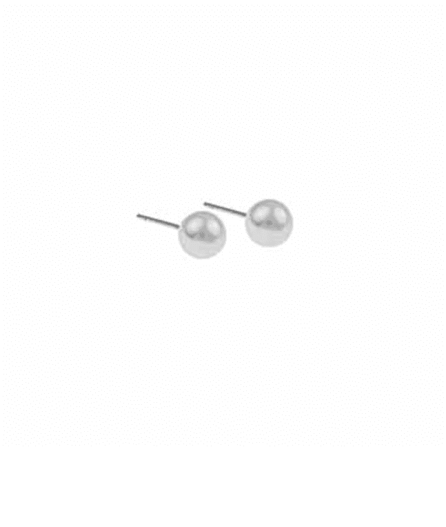 Snö of sweden Jackie pärlörhänge 6mm silver/vit