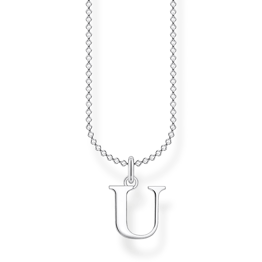 Thomas Sabo - Charm halsband i silver bokstav U