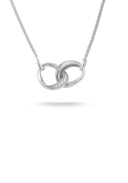 Thomas Sabo Together halsband med vit zirkonia återvunnet sterling silver