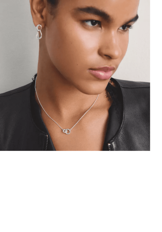 Thomas Sabo Together halsband med vit zirkonia återvunnet sterling silver