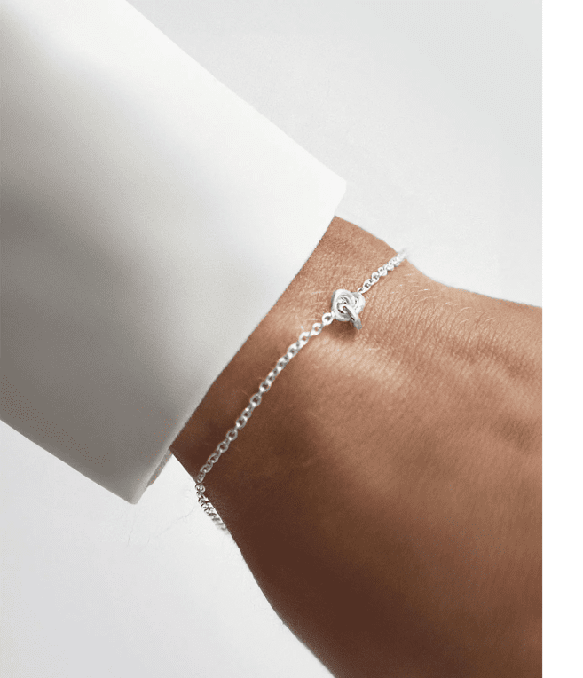 Drakenberg/Sjölin Le Knot Drop Armband Äkta Silver 