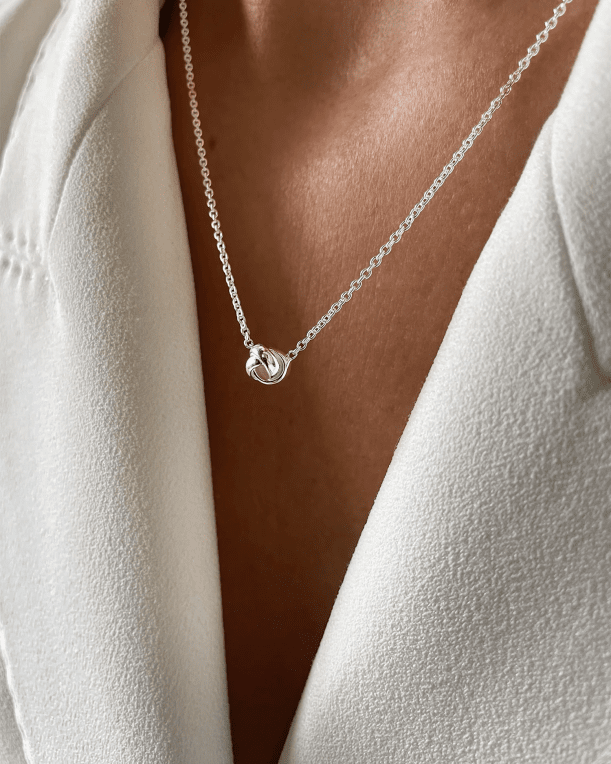 Drakenberg/Sjölin Le Knot Flat halsband silver